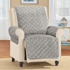 Collections Etc Soft Velvet Waterproof Quilted Furniture Cover - 2 of 3