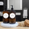 Cornucopia Brands 32oz Amber Glass Lotion Pump Bottles 2pk; Quart Size Brown Bottles w/Black Plastic Locking Pump Dispensers - 4 of 4