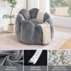 Hommpa 3Ft Flower-Shaped Dutch Velvet Bean Bag Chair with Memory Foam, Cozy Lounge Seating for All Ages - 4 of 4