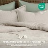 2/3 Pcs Waffle Comforter Set Soft Cotton Bedding Set Premium Cotton Cover with Polyester Fill for All Seasons - 3 of 4