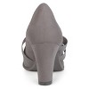 Journee Collection Women's Loren Comfort Insole Medium and Wide Width Round Toe Mid Block Heel Pumps - 3 of 4