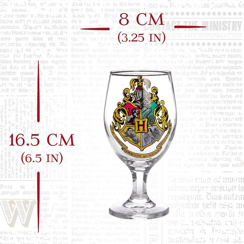 Paladone Products Ltd. Harry Potter Hogwarts Crest Color Change 14oz Water Glass, 4 of 5