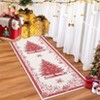 Christmas Rugs Christmas Tree Print Area Rug Washable for Bedroom,Soft Nursery Mat Non-Slip Stain - 2 of 4