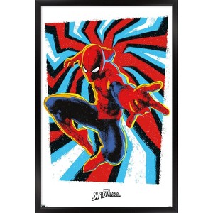 Trends International Marvel Comics Spider-Man - Gallery Edition Peter Framed Wall Poster Prints - 1 of 4