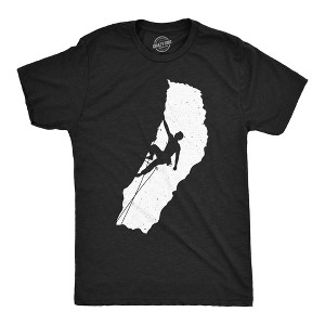Mens Funny T Shirts Cave Climber Sarcastic Graphic Tee For Men - Crazy Dog Men's T Shirt - 1 of 4