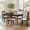 Resenkos Set of 4 Farmhouse Upholstered Dining Chairs with Padded Seats, - 3 of 4