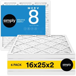 Simply Air Filter, MERV 8, 6 Pack, Furnace Air Filter for HVAC - 1 of 4