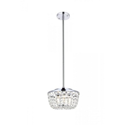 Elegant Lighting Gianna 10 inch pendant in chrome