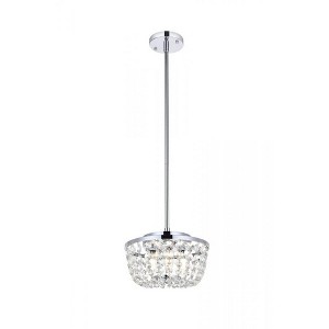Elegant Lighting Gianna 10 inch pendant in chrome - 1 of 4