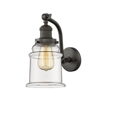 Franklin Restoration - 1 Light Canton Wall Sconce In IndustrialStyle-11.5 Inches Tall and 6 Inches Wide