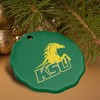 Kentucky State University Primary Logo Porcelain Scalloped Holiday Christmas Tree Ornament  2.8" (7.1 cm) - 4 of 4