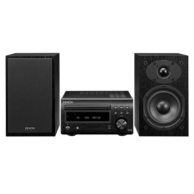 Denon D-M41 Hi-Fi System with CD Bluetooth, AM/FM Tuner, and Bookshelf Speakers