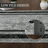 Thin Oriental Washable Rug for Bedroom, Non-Slip Stain Resistant Foldable Large Carpet Pet & Kids Friendly for Dining Room - 4 of 4