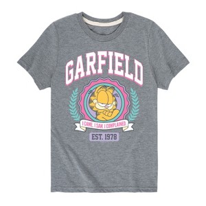 Boys' - Garfield - Collegiate Short Sleeve Graphic T-Shirt - 1 of 4