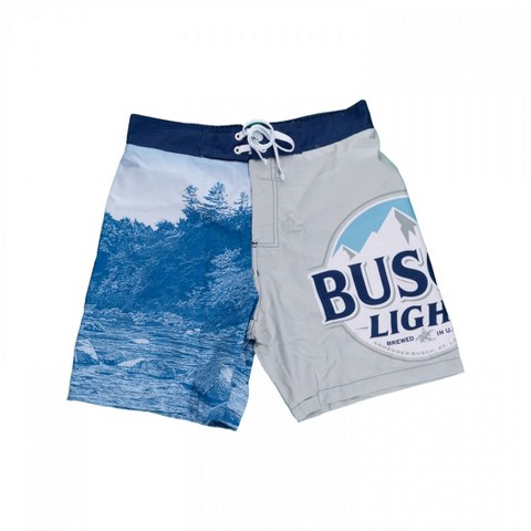 Busch Mens Busch Light River Wild Board Shorts - Medium