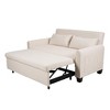 NicBex Convertible Sofa Bed Couch with Adjustable Back & Pillows,Oversized Upholstered Sleeper Sofa for Living Room,Bedroom - 3 of 4
