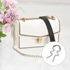 Unique Bargains Metal Corrosion-Resistant PU Leather Purse Flat Chain Strap - 4 of 4