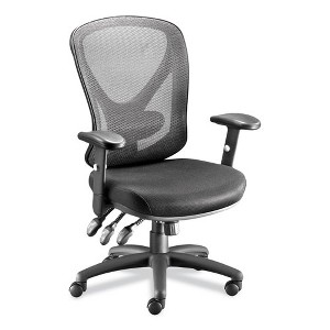 Alera Alera Aeson Series Multifunction Task Chair, Supports Up to 275 lb, 15" to 18.82" Seat Height, Black Seat/Back, Black Base - 1 of 4