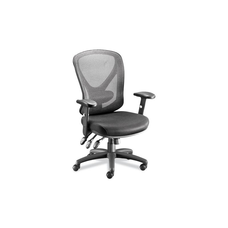 Alera Alera Aeson Series Multifunction Task Chair, Supports Up to 275 lb, 15" to 18.82" Seat Height, Black Seat/Back, Black Base, 1 of 8