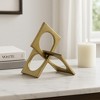 Sagebrook Home Metal Sculpture Decor - Linked Square Design - Abstract Style Design for Decorative Table - 3 of 4