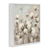 Stupell Industries Neutral Cotton Flower Painting Black Framed Giclee Art - 3 of 4