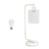 Modern Iron Desk Lamp with Glass Shade - Lalia Home - 3 of 4
