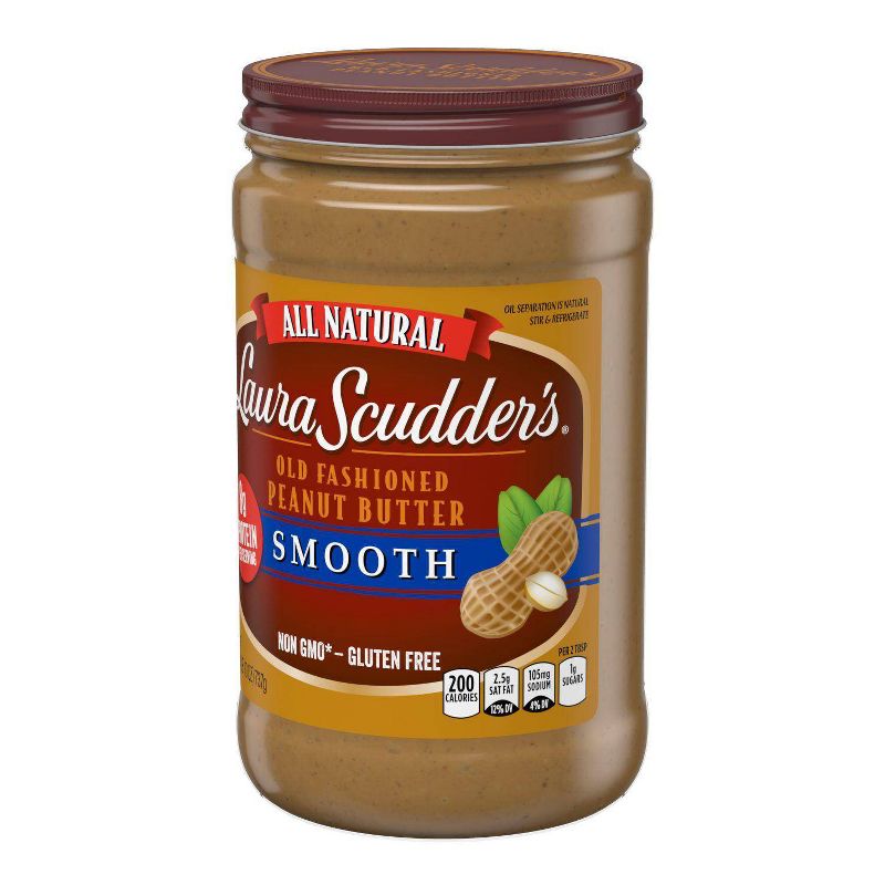 Laura Scudder Natural Creamy Peanut Butter - 26oz, 4 of 5