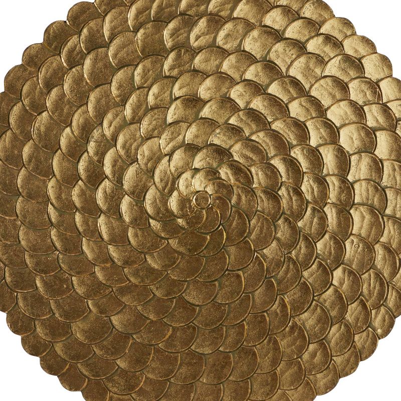 Wood Plate Carved Radial Wall Decor - Olivia & May, 3 of 7