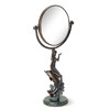 SPI Home Mermaid & Dolphin Sculpture – 18" Tall Cast Aluminum Coastal Decor for Indoor or Outdoor Nautical Display - 2 of 4