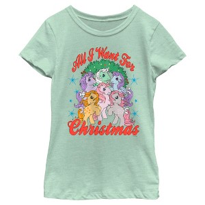 Girl's My Little Pony All I want for Christmas T-Shirt - 1 of 4