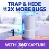 Zevo Flying Insect Indoor Light Fly Trap Starter Kit, Catches House Flies, Fruit Flies, Gnats & More - 1 Trap + 2 Refills - 4 of 4