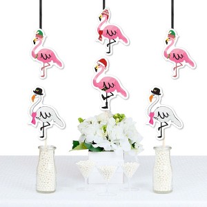 Big Dot of Happiness Flamingle Bells - Flamingo Decorations DIY Tropical Flamingo Christmas Party Essentials - Set of 20 - 1 of 4