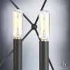 Urban Ambiance Luxury Contemporary Chandelier,  19"H x 23.5"W,  Midnight Black Finish, UHP2703 - 4 of 4