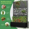 Lirago Iron Arch Mobile Planter Box (1-Piece)-Raised Garden Bed Elevated Planter with Trellis Privacy Screen 38 Gallon Capacity - 3 of 4