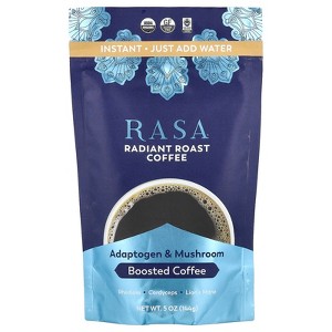 Rasa Adaptogen & Mushroom Boosted Coffee, Instant, Radiant Roasted Coffee, 5 oz (144 g) - 1 of 2