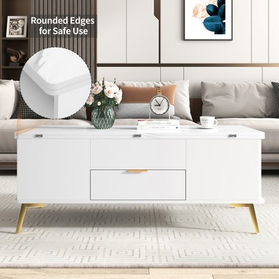 Modern Coffee Table, for Living Room, Multiple Color Schemes