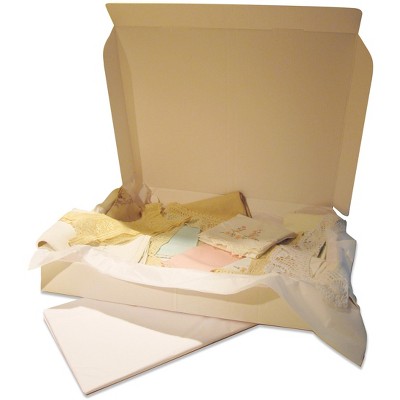 White Acid-Free Museum Quality Textile Storage Chest