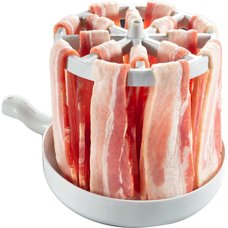 Chef's Choice Microwave Bacon Cooker - The Amazing Bacon Wizard Cooks up to 1LB of Bacon At Once, 2 of 4
