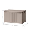 Naysaye Deck Boxes, 2-Piece 230 Gal Outdoor Storage Deck Box, Small Patio Storage Bin for Garden Tools, Brown, 57.87"*32.24"*33.66" - 3 of 4
