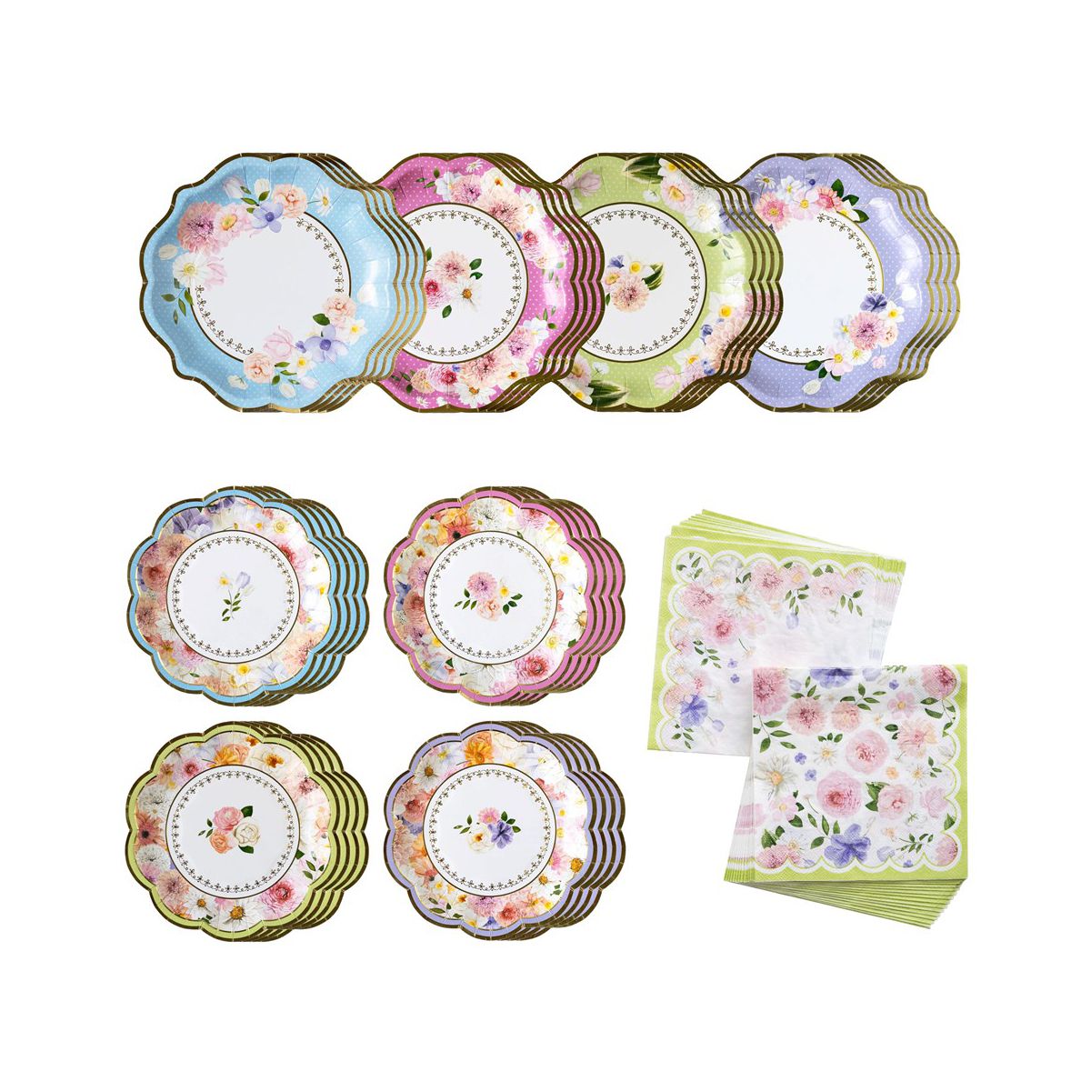 Kate Aspen Tea Time Party 62 Piece Party Tableware Set (16 Guests) | 00246NA-KIT - thumbnail 9