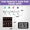 Liquid Stands Piano Note Stickers for 37-49-54-61-88 Keys – Piano Keyboard Stickers for Learning, Clear Waterproof Vinyl for Black & White Keys - 2 of 4