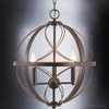Urban Ambiance Luxury Farmhouse Chandelier 19.75''H x 16''W,  Olde Bronze Finish,  Omaha Collection, UHP4400 - 4 of 4