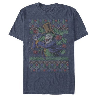 Men's Batman Ugly Christmas Joker Hammer T-Shirt
