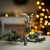Wooden Deer Figurine - 2 of 2