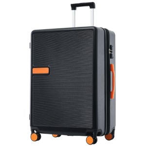 28'' Carry on Luggage Suitcase, Lightweight Hardshell Expandable Luggage with Tsa Lock Travel Rolling Luggage Suitcase for Men Women Black - 1 of 4