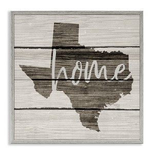 Stupell Industries Texas Rustic Typography Map, 24" x 24" - 1 of 4