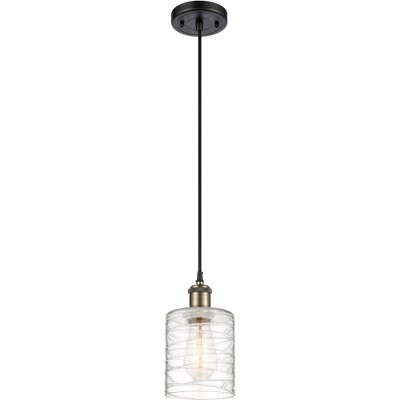 Cobbleskill - 1 Light Cord Hung Mini Pendant In Industrial Style-8 Inches Tall and 5 Inches Wide
