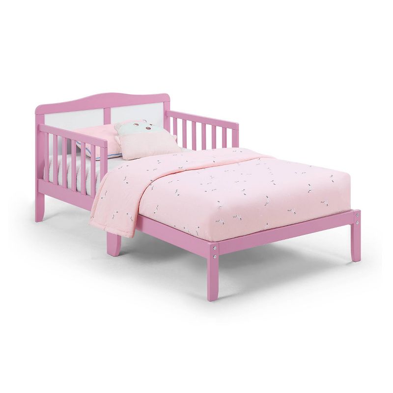 Olive &#38; Opie Birdie Toddler Bed - Dark Pink/White, 1 of 6