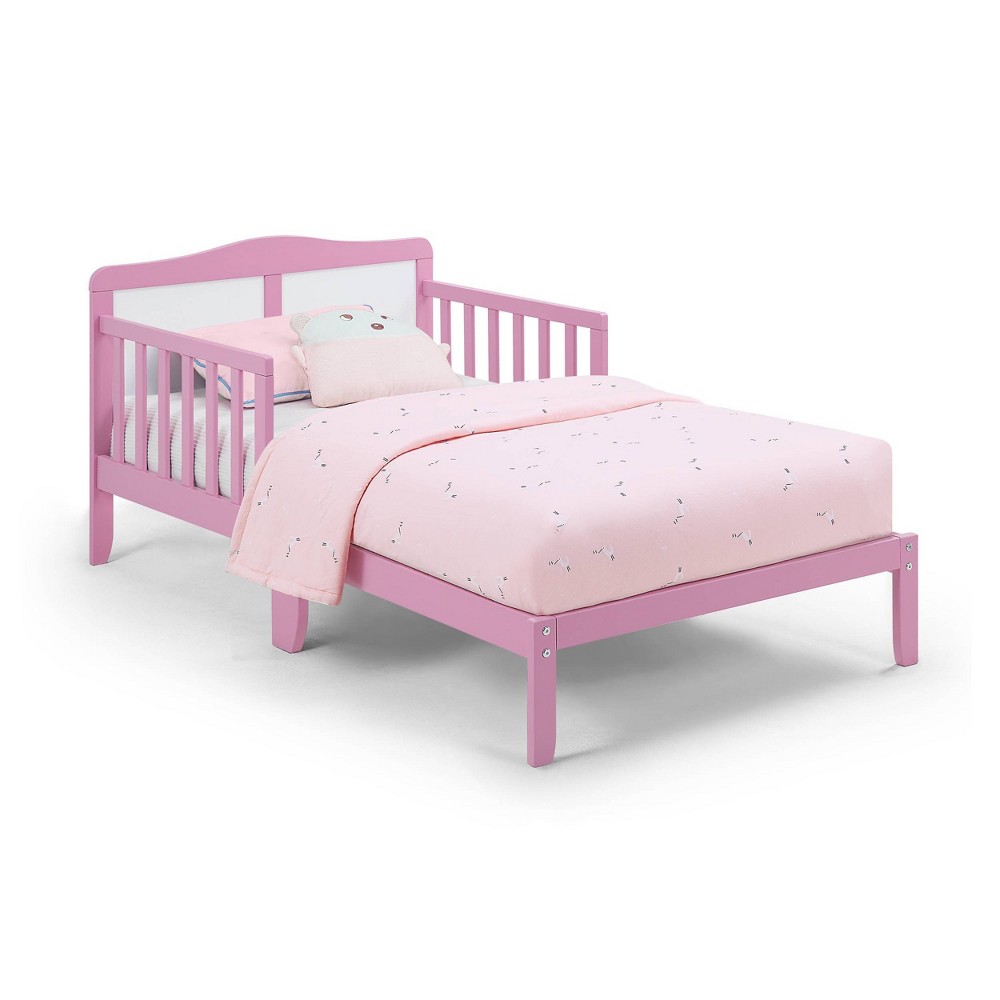 Photos - Bed Frame Olive & Opie Birdie Toddler Bed - Dark Pink/White