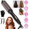 iMounTEK "3-in-1 Thermal Brush Hair Curler, Straightener & Curler with 10 Heat Levels, Fast Heating for All Hair Types"Black - 4 of 4